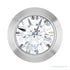 Sapphire Row Natural Diamond Round Bezel Slide Pendant - 14K White Gold, 0.06 ctw