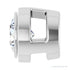 Sapphire Row Natural Diamond Round Bezel Slide Pendant - 14K White Gold, 1/10 ctw (view 3)