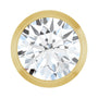 Sapphire Row Natural Diamond Round Bezel Slide Pendant - 14K Yellow Gold, 1/2 ctw
