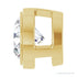 Sapphire Row Natural Diamond Round Bezel Slide Pendant - 14K Yellow Gold, 1/2 ctw (view 3)