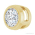 Sapphire Row Natural Diamond Round Bezel Slide Pendant - 14K Yellow Gold, 1/3 ctw (view 2)