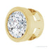 Sapphire Row Natural Diamond Round Bezel Slide Pendant - 14K Yellow Gold, 1/4 ctw (view 2)