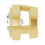 Sapphire Row Natural Diamond Round Bezel Slide Pendant - 14K Yellow Gold, 1/6 ctw (view 3)