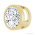 Sapphire Row Natural Diamond Round Bezel Slide Pendant - 14K Yellow Gold, 3/4 ctw (view 2)