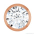 Sapphire Row Natural Diamond Round Bezel Slide Pendant - 14K Rose Gold, 1/2 ctw