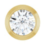 Sapphire Row Natural Diamond Round Bezel Slide Pendant - 14K Yellow Gold, 1/10 ctw