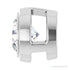 Sapphire Row Natural Diamond Round Bezel Slide Pendant - 14K White Gold, 1/3 ctw (view 3)