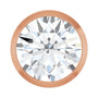 Sapphire Row Lab-Grown Diamond Round Bezel Slide Pendant - 14K Rose Gold, 1 ctw