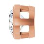 Sapphire Row Lab-Grown Diamond Round Bezel Slide Pendant - 14K Rose Gold, 1 ctw (view 3)
