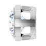 Sapphire Row Lab-Grown Diamond Round Bezel Slide Pendant - 14K White Gold, 1 ctw (view 3)
