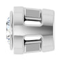 Sapphire Row Lab-Grown Diamond Round Bezel Slide Pendant - 14K White Gold, 0.06 ctw (view 3)