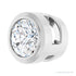 Sapphire Row Lab-Grown Diamond Round Bezel Slide Pendant - 14K White Gold, 1/10 ctw (view 2)