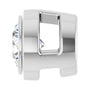 Sapphire Row Lab-Grown Diamond Round Bezel Slide Pendant - 14K White Gold, 1/10 ctw (view 3)