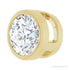 Sapphire Row Lab-Grown Diamond Round Bezel Slide Pendant - 14K Yellow Gold, 1/2 ctw (view 2)