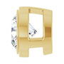 Sapphire Row Lab-Grown Diamond Round Bezel Slide Pendant - 14K Yellow Gold, 1/2 ctw (view 3)