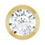 Sapphire Row Lab-Grown Diamond Round Bezel Slide Pendant - 14K Yellow Gold, 1/3 ctw