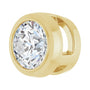Sapphire Row Lab-Grown Diamond Round Bezel Slide Pendant - 14K Yellow Gold, 1/3 ctw (view 2)
