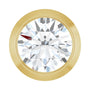 Sapphire Row Lab-Grown Diamond Round Bezel Slide Pendant - 14K Yellow Gold, 1/4 ctw