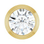 Sapphire Row Lab-Grown Diamond Round Bezel Slide Pendant - 14K Yellow Gold, 1/6 ctw