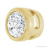 Sapphire Row Lab-Grown Diamond Round Bezel Slide Pendant - 14K Yellow Gold, 1/6 ctw (view 2)