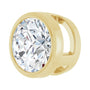 Sapphire Row Lab-Grown Diamond Round Bezel Slide Pendant - 14K Yellow Gold, 3/4 ctw (view 2)