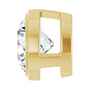 Sapphire Row Lab-Grown Diamond Round Bezel Slide Pendant - 14K Yellow Gold, 3/4 ctw (view 3)