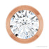 Sapphire Row Lab-Grown Diamond Round Bezel Slide Pendant - 14K Rose Gold, 1/3 ctw