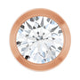 Sapphire Row Lab-Grown Diamond Round Bezel Slide Pendant - 14K Rose Gold, 1/3 ctw