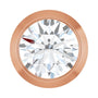 Sapphire Row Lab-Grown Diamond Round Bezel Slide Pendant - 14K Rose Gold, 1/4 ctw