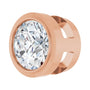 Sapphire Row Lab-Grown Diamond Round Bezel Slide Pendant - 14K Rose Gold, 1/4 ctw (view 2)