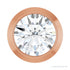 Sapphire Row Lab-Grown Diamond Round Bezel Slide Pendant - 14K Rose Gold, 1/6 ctw
