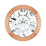 Sapphire Row Lab-Grown Diamond Round Bezel Slide Pendant - 14K Rose Gold, 1/6 ctw