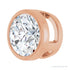 Sapphire Row Lab-Grown Diamond Round Bezel Slide Pendant - 14K Rose Gold, 3/4 ctw (view 2)