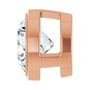 Sapphire Row Lab-Grown Diamond Round Bezel Slide Pendant - 14K Rose Gold, 3/4 ctw (view 3)