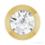 Sapphire Row Lab-Grown Diamond Round Bezel Slide Pendant - 14K Yellow Gold, 0.06 ctw