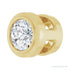 Sapphire Row Lab-Grown Diamond Round Bezel Slide Pendant - 14K Yellow Gold, 0.06 ctw (view 2)