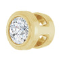 Sapphire Row Lab-Grown Diamond Round Bezel Slide Pendant - 14K Yellow Gold, 0.06 ctw (view 2)