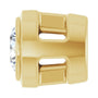 Sapphire Row Lab-Grown Diamond Round Bezel Slide Pendant - 14K Yellow Gold, 0.06 ctw (view 3)
