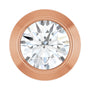 Sapphire Row Lab-Grown Diamond Round Bezel Slide Pendant - 14K Rose Gold, 0.06 ctw