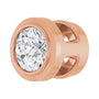 Sapphire Row Lab-Grown Diamond Round Bezel Slide Pendant - 14K Rose Gold, 0.06 ctw (view 2)