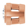Sapphire Row Lab-Grown Diamond Round Bezel Slide Pendant - 14K Rose Gold, 0.06 ctw (view 3)