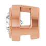 Sapphire Row Lab-Grown Diamond Round Bezel Slide Pendant - 14K Rose Gold, 1/10 ctw (view 3)