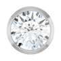 Sapphire Row Lab-Grown Diamond Round Bezel Slide Pendant - 14K White Gold, 1/2 ctw