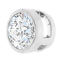 Sapphire Row Lab-Grown Diamond Round Bezel Slide Pendant - 14K White Gold, 1/2 ctw (view 2)