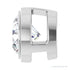 Sapphire Row Lab-Grown Diamond Round Bezel Slide Pendant - 14K White Gold, 1/2 ctw (view 3)