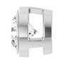 Sapphire Row Lab-Grown Diamond Round Bezel Slide Pendant - 14K White Gold, 1/2 ctw (view 3)