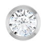 Sapphire Row Lab-Grown Diamond Round Bezel Slide Pendant - 14K White Gold, 1/3 ctw