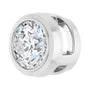 Sapphire Row Lab-Grown Diamond Round Bezel Slide Pendant - 14K White Gold, 1/3 ctw (view 2)