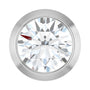 Sapphire Row Lab-Grown Diamond Round Bezel Slide Pendant - 14K White Gold, 1/4 ctw
