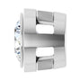 Sapphire Row Lab-Grown Diamond Round Bezel Slide Pendant - 14K White Gold, 1/4 ctw (view 3)
